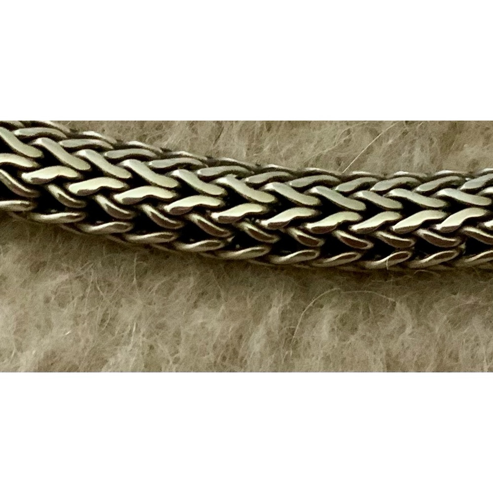 Sterling silver woven bracelet